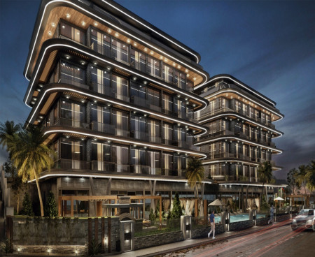 Роскошные апартаменты на продажу в сказочном проекте в Алании,Хасбахче