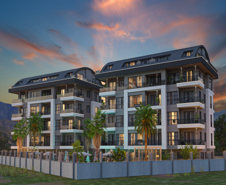 Новый проект с прекрасным видом на природу в Оба